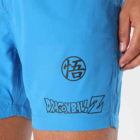 Dragon Ball Z - Pantaloncini da bagno Goku Kanji Chest Blu Reale