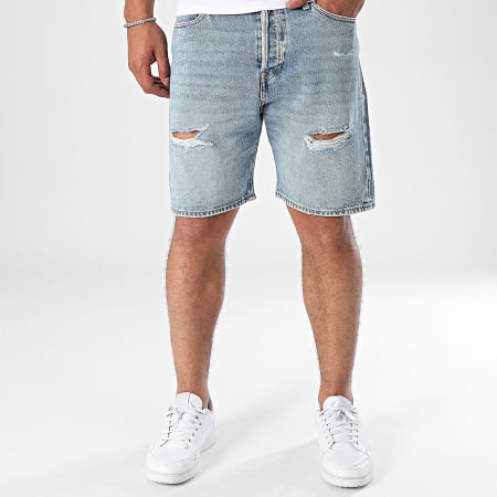 Jack And Jones - Tony Original Pantalones cortos vaqueros azules holgados