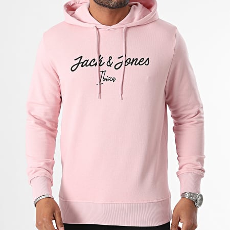 Jack And Jones - Sudadera con capucha Settle rosa