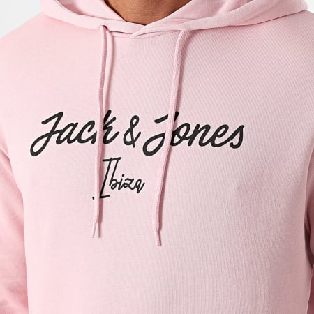 Jack And Jones - Sudadera con capucha Settle rosa