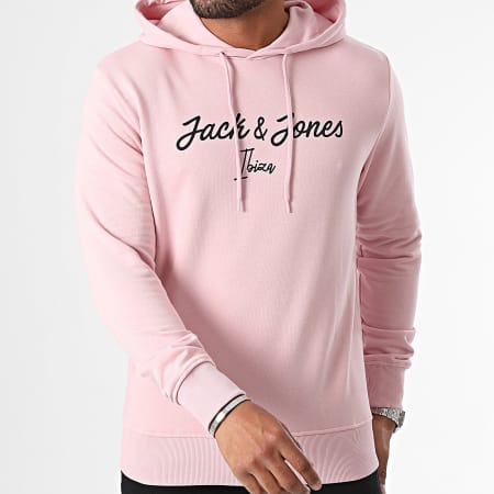 Jack And Jones - Felpa con cappuccio Settle Rosa