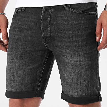 Jack And Jones - Rick Original Jean Shorts Negro