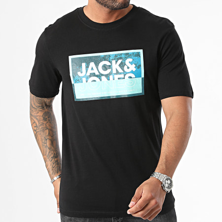 Jack And Jones - Tee Shirt Logan Summer Print Noir