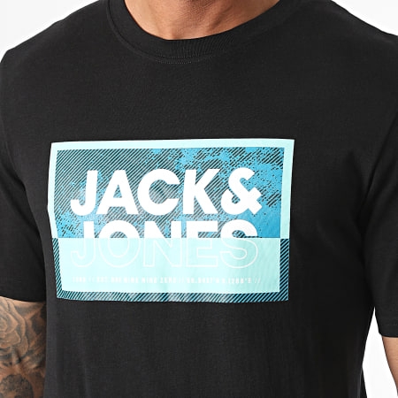 Jack And Jones - Tee Shirt Logan Summer Print Noir