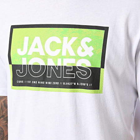 Jack And Jones - Tee Shirt Logan Summer Print Blanc