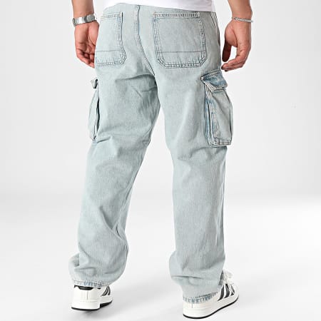 Jack And Jones - Alex Baggy Cargo Jeans lavaggio blu