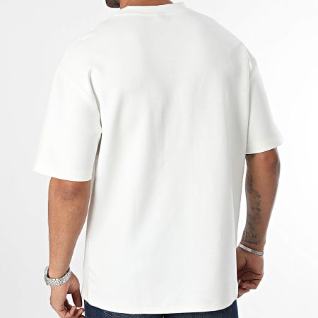 John H - Oversized Pocket Tee Shirt Wit Grijs Antraciet