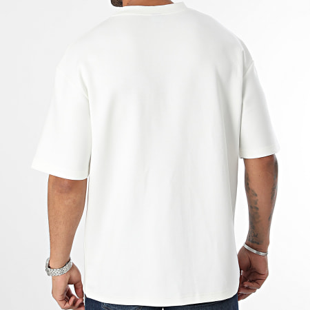 John H - Oversize Pocket Tee Shirt Blanco Negro