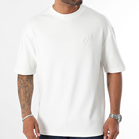 John H - Oversize Tee Shirt Large Blanco