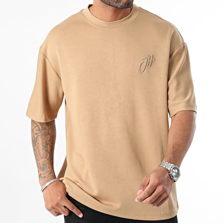 John H - Camiseta oversize camel