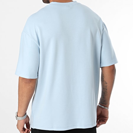 John H - Camiseta oversize grande azul claro