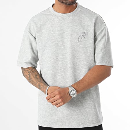 John H - Oversized T-shirt groot heggrijs