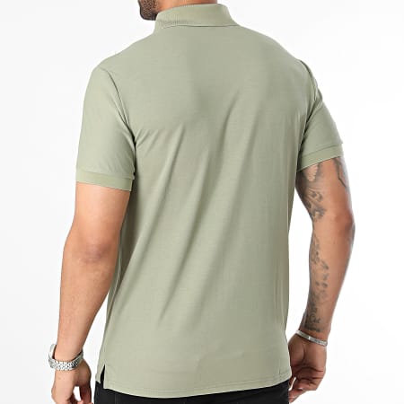 John H - Polo Korte Mouw Khaki Groen