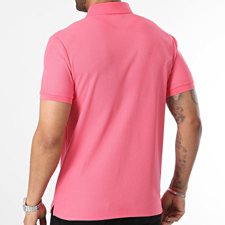 John H - Roze polo met korte mouwen