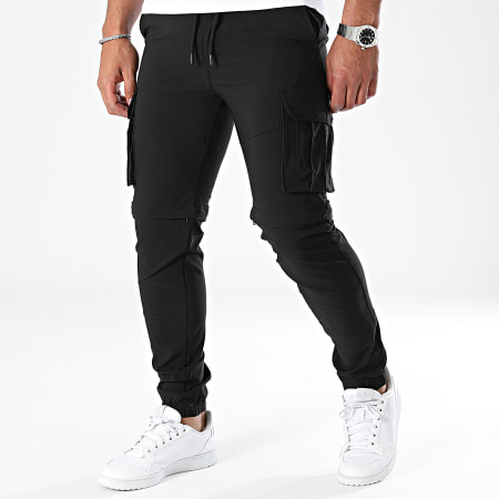 John H - Pantalones cargo negros