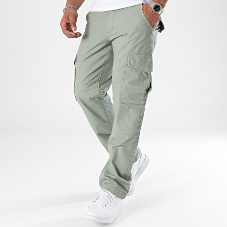 John H - Pantaloni Cargo verde cachi