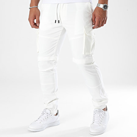 John H - Pantalones cargo blancos