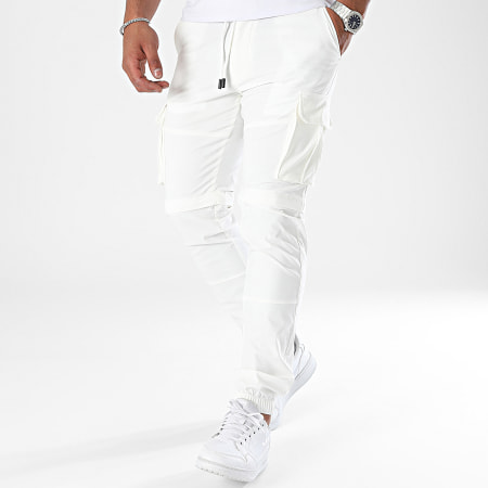 John H - Pantalones cargo blancos