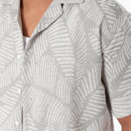 Mackten - Set camicia a maniche corte e pantaloncini da jogging grigio chiaro