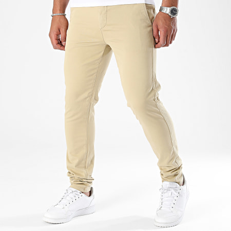 Mackten - Pantaloni chino beige scuro