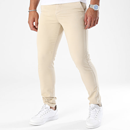 Mackten - Pantalones chinos beige