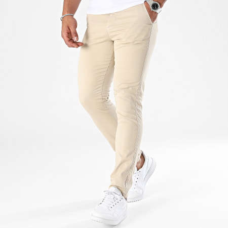 Mackten - Pantalones chinos beige