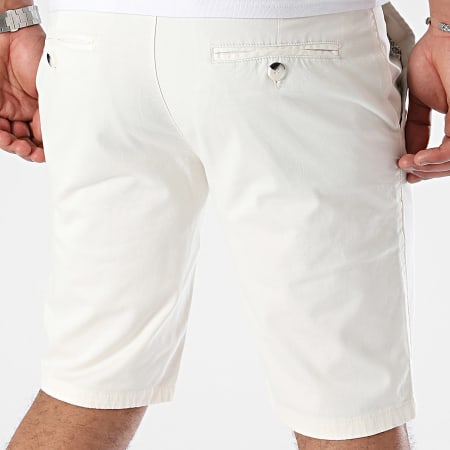 Mackten - Pantalones cortos chinos blancos