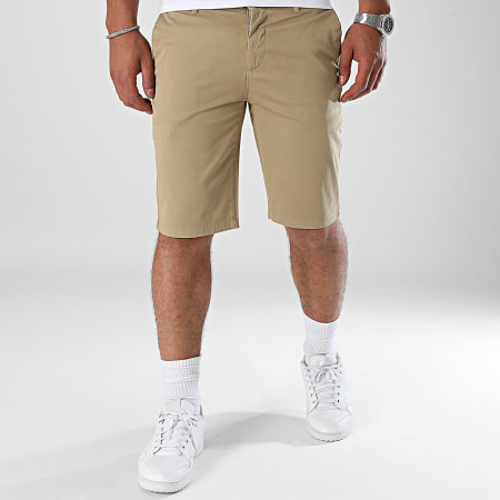 Mackten - Pantaloncini Chino Verde Khaki