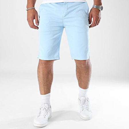 Mackten - Short Chino Bleu Clair