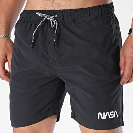 NASA - Pantaloncini da bagno Small Worm Nero