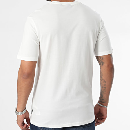 Only And Sons - Magdy Life Tee Shirt Blanco Naranja Azul Cielo