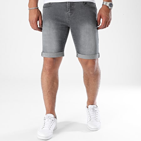 Paname Brothers - Pantalones cortos vaqueros Bradley Gris