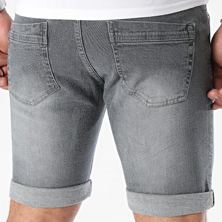 Paname Brothers - Pantalones cortos vaqueros Bradley Gris