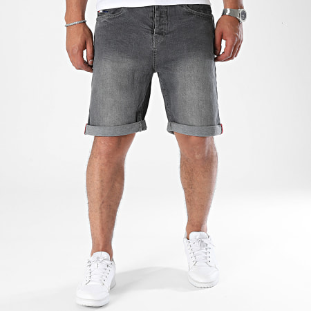 Paname Brothers - Bramy Jean Shorts Grigio