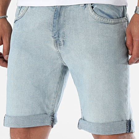 Paname Brothers - Bradley Jean Shorts Lavado Azul