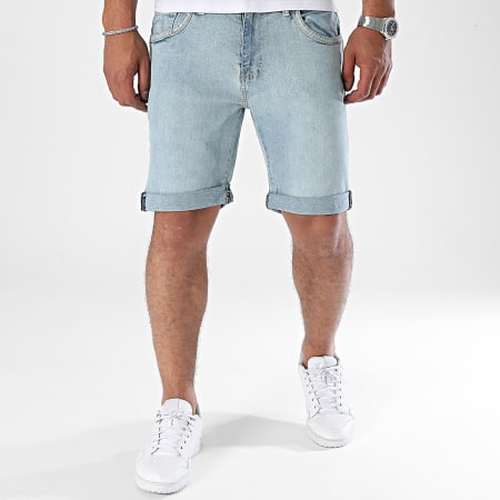 Paname Brothers - Bradley Jean Shorts Lavado Azul