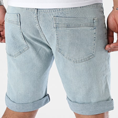 Paname Brothers - Bradley Jean Shorts Lavado Azul