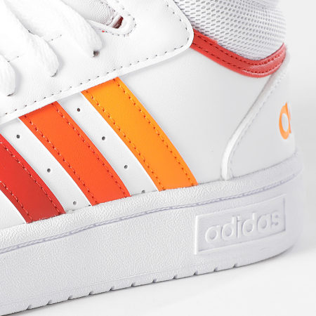 Adidas Originals - Hoops 3.0 Mid Scarpe da ginnastica da donna IH0181 Footwear White Preloved Red Orange