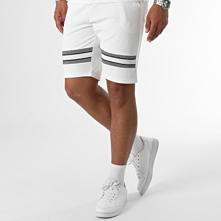 Classic Series - Conjunto de camiseta blanca y pantalón corto de jogging