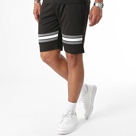 Classic Series - Conjunto de camiseta negra y pantalón corto de jogging