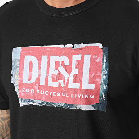 Diesel - Adjust Q6 Tee Shirt A15379-0AKAK Nero