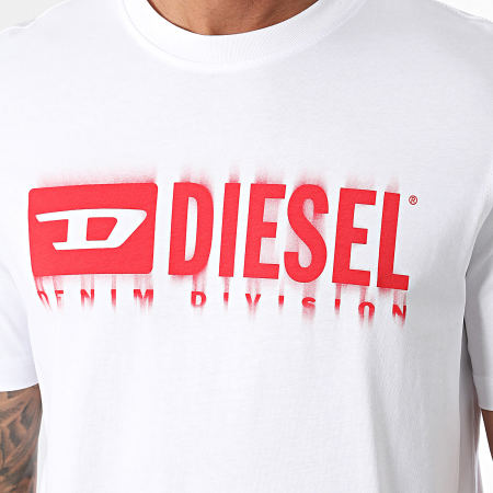 Diesel - Ajuste Q7 Camiseta A15398-0GRAI Blanco