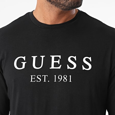 Guess - Maglietta a maniche lunghe U4RI11-K6YW0 Nero