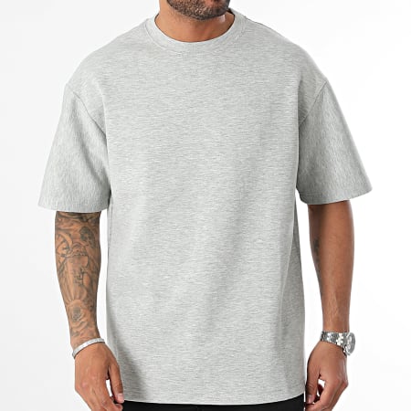 John H - Oversize Tee Shirt Large Gris jaspeado