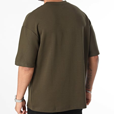 John H - Camiseta oversize verde caqui