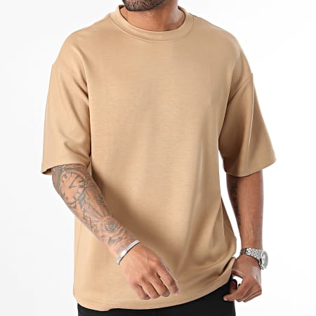 John H - Maglietta oversize color cammello