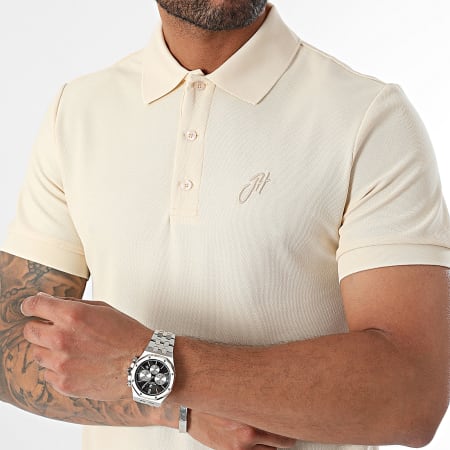 John H - Polo a maniche corte Beige