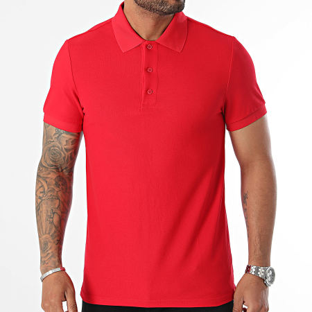 John H - Polo Manga Corta Rojo