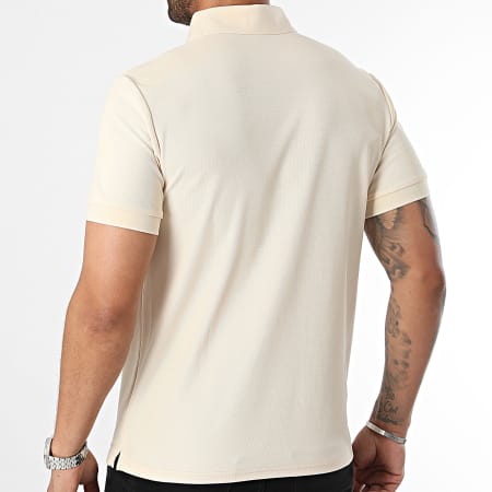 John H - Poloshirt met korte mouwen Beige