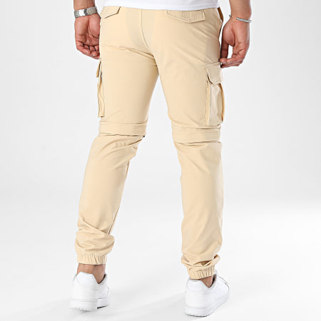 John H - Pantalones Cargo Beige